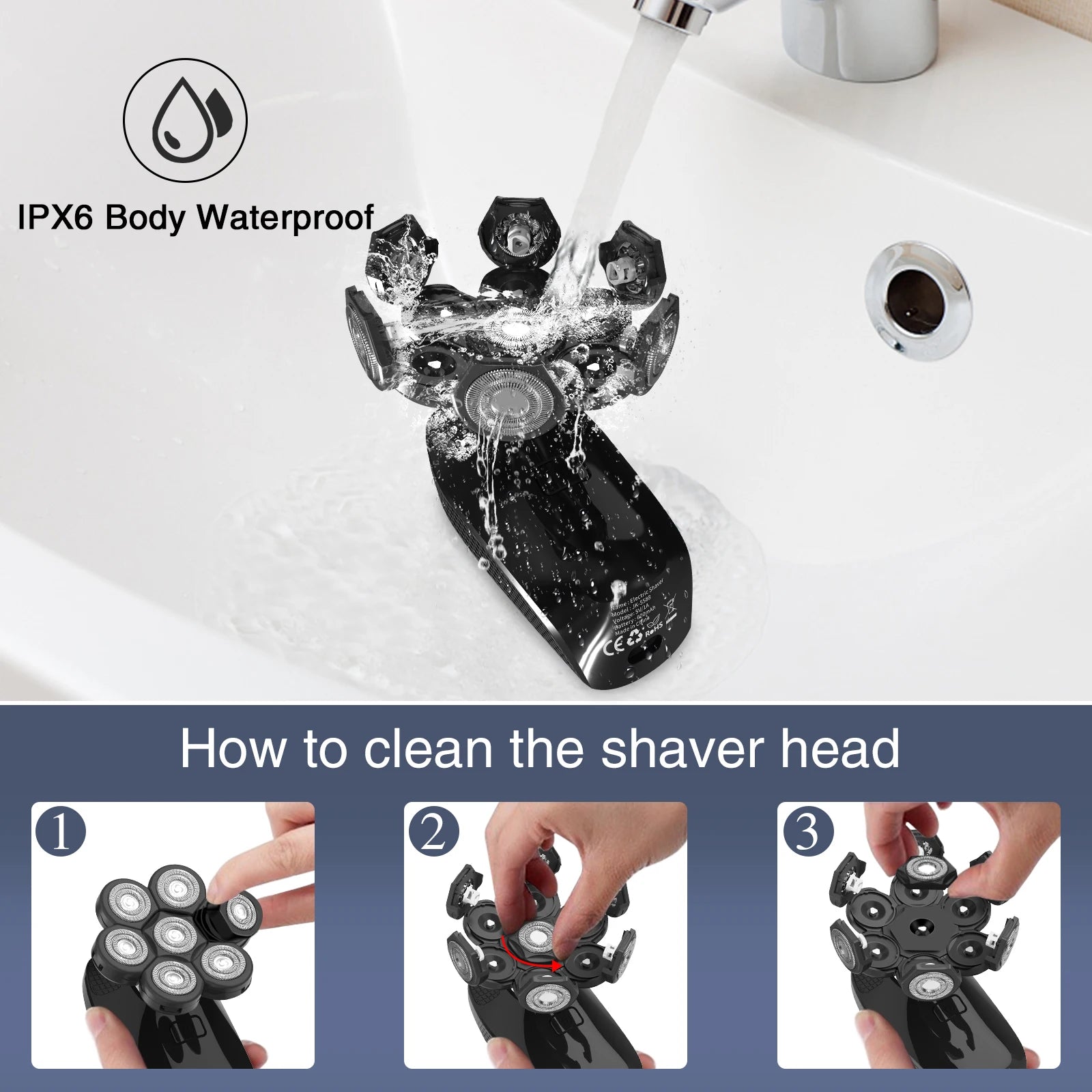 7D Precision Pro Shaver – 5-in-1 Waterproof Kit